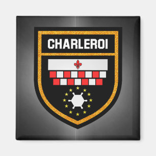 Imán Bandera de Charleroi