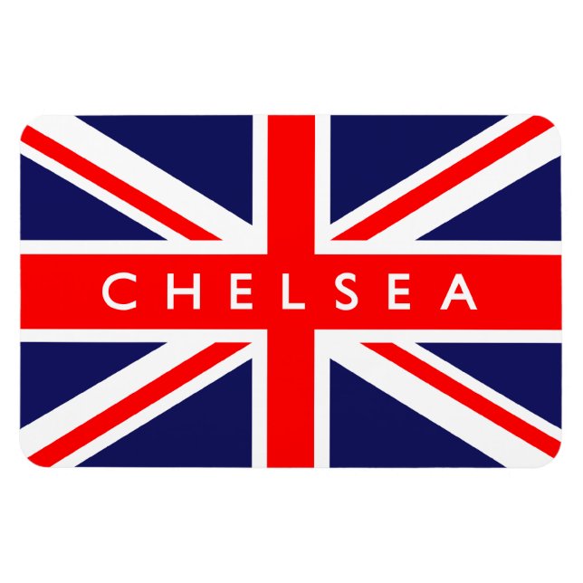 Imán Bandera de Chelsea UK (Horizontal)