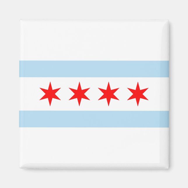 Imán Bandera de Chicago (Frente)