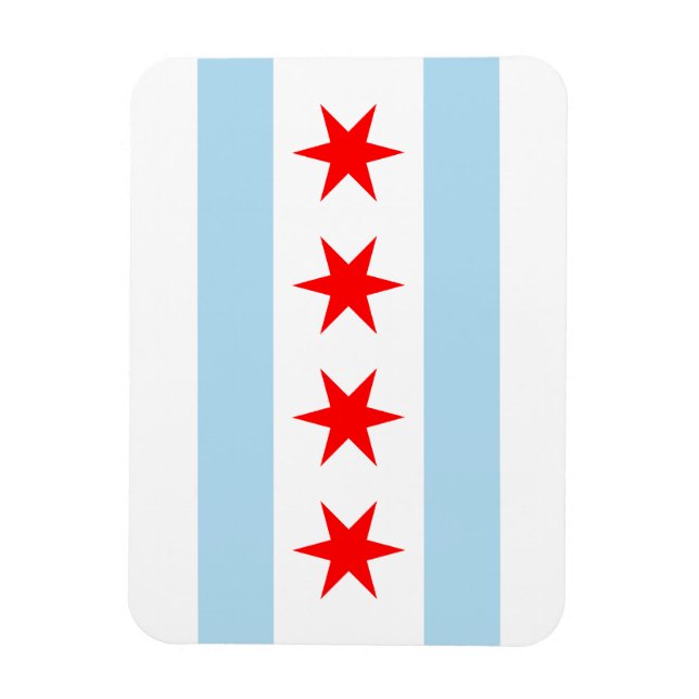 Imán Bandera de Chicago (Vertical)