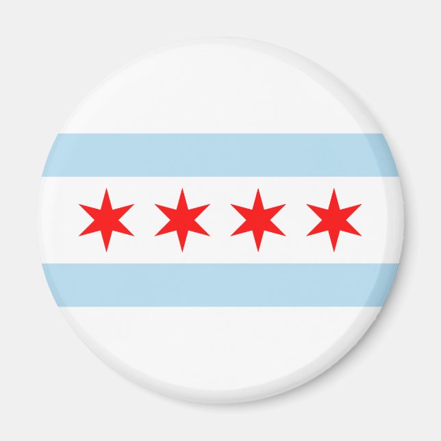Imán Bandera de Chicago (Illinois) (Frente)