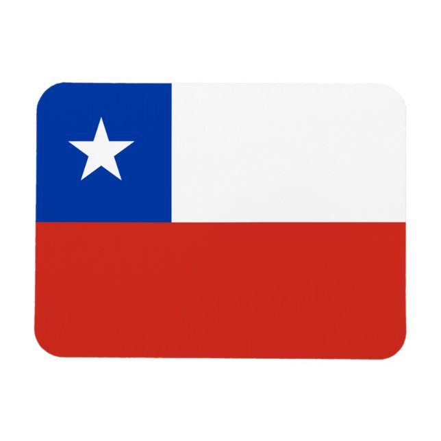 Imán Bandera de Chile (Horizontal)