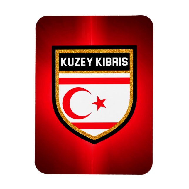 Imán Bandera de Chipre Septentrional (Vertical)