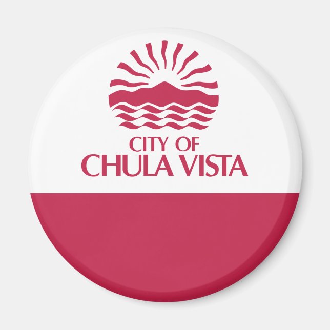Imán Bandera de Chula Vista, California (Frente)