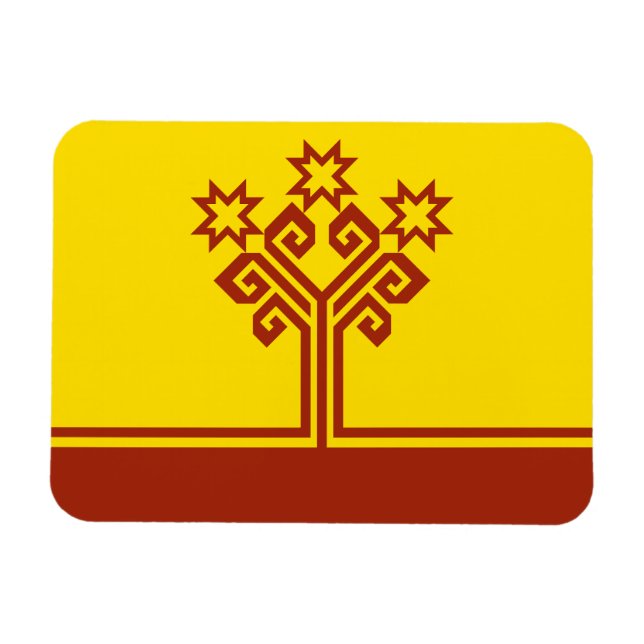 Imán Bandera de Chuvashia (Horizontal)