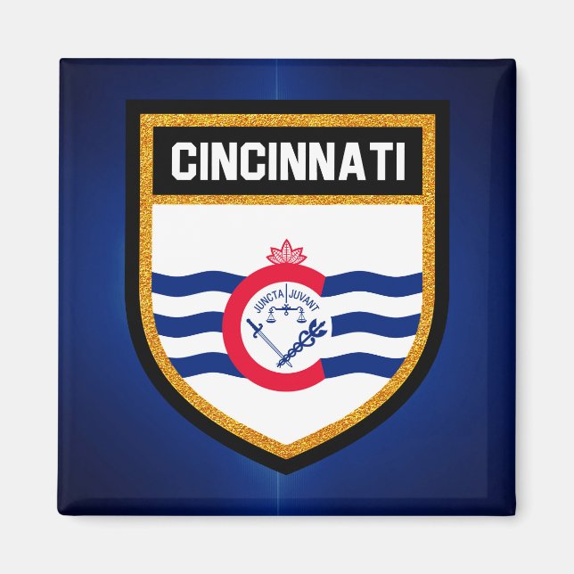 Imán Bandera de Cincinnati (Frente)