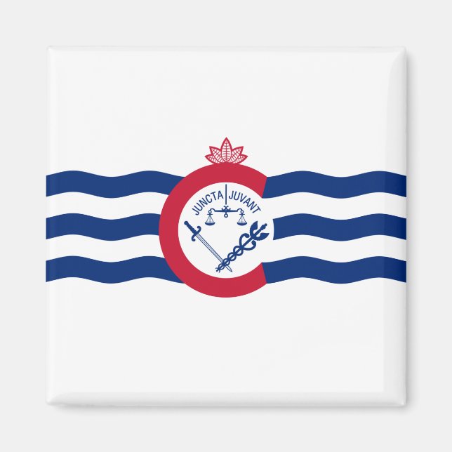 Imán Bandera de Cincinnati (Ohio) (Frente)
