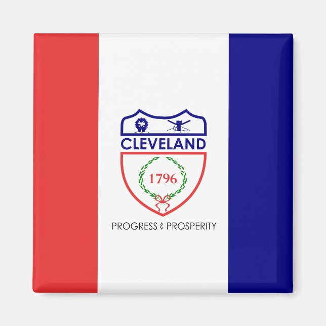 Imán Bandera de Cleveland (Ohio) (Frente)