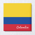 Imán Bandera de Colombia y hinchas de deportes/vacacion<br><div class="desc">Redes frigoríficos: Colombia y Sudamérica - me encantan mi país y los regalos de las fiestas de la bandera colombiana para los patriotas</div>