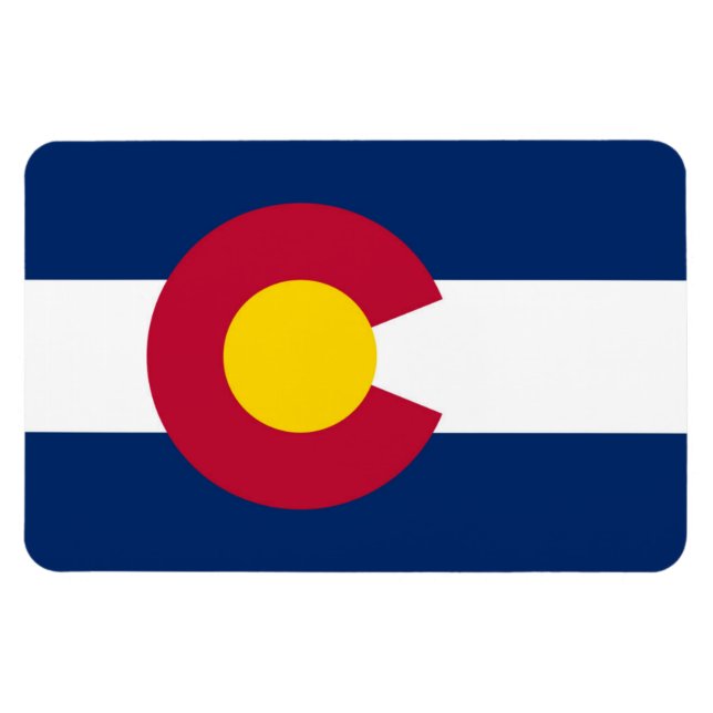 Imán Bandera de Colorado (Horizontal)