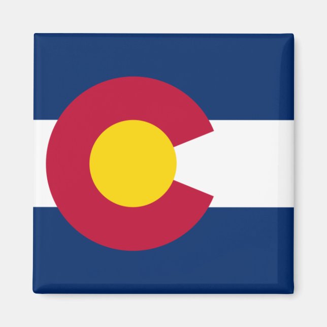 Imán Bandera de Colorado (Frente)