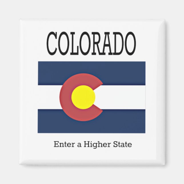 Imán Bandera de Colorado (Frente)