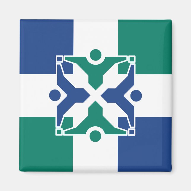 Imán Bandera de Columbia (Missouri) (Frente)