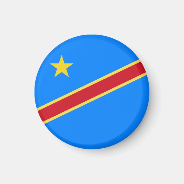 Imán bandera de Congo (Frente)