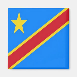 Imán BANDERA DE CONGO ZCD001, África, Fridge