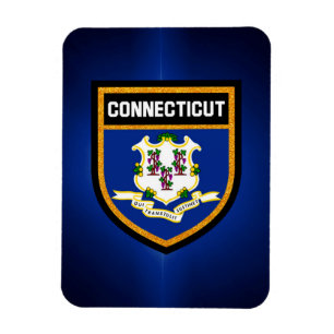 Imán Bandera de Connecticut