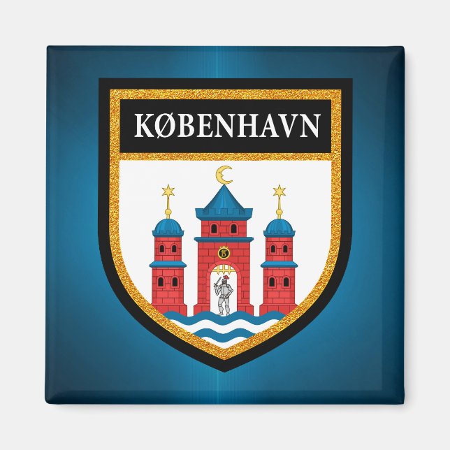 Imán Bandera de Copenhague (Frente)