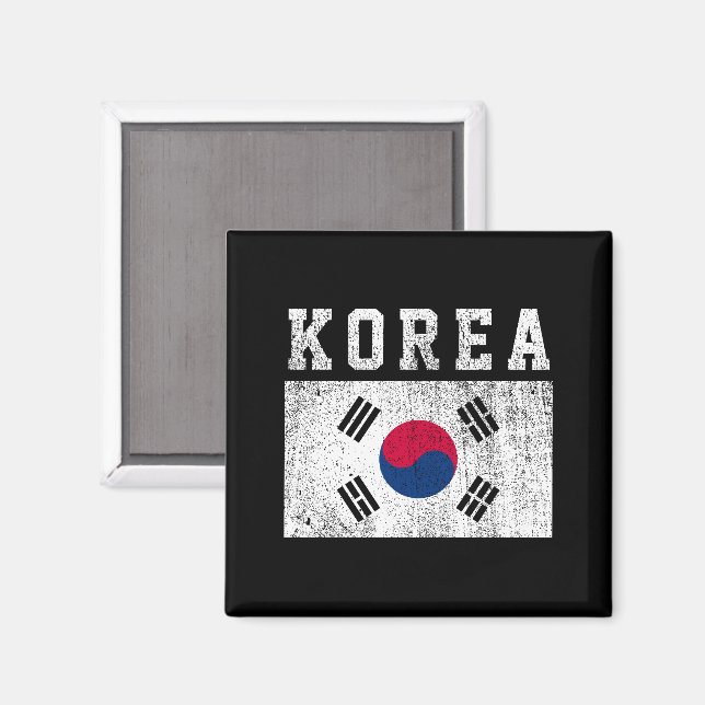 Imán Bandera de Corea (Anverso/Reverso)