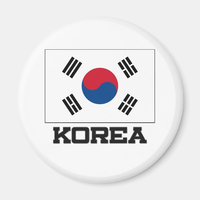 Imán Bandera de Corea (Frente)