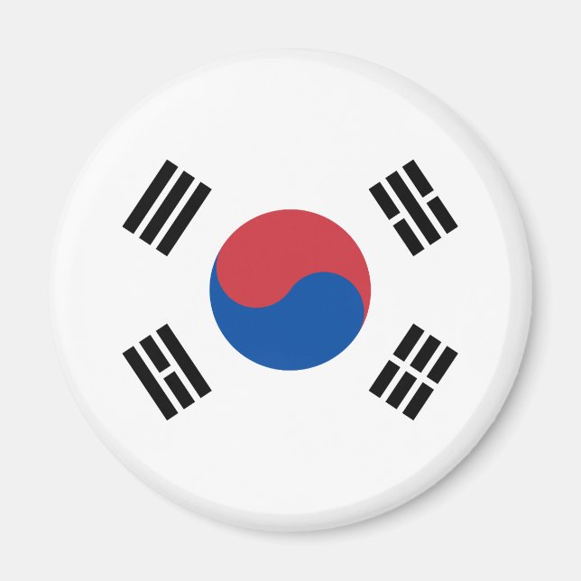 Imán Bandera de Corea del Sur (Frente)