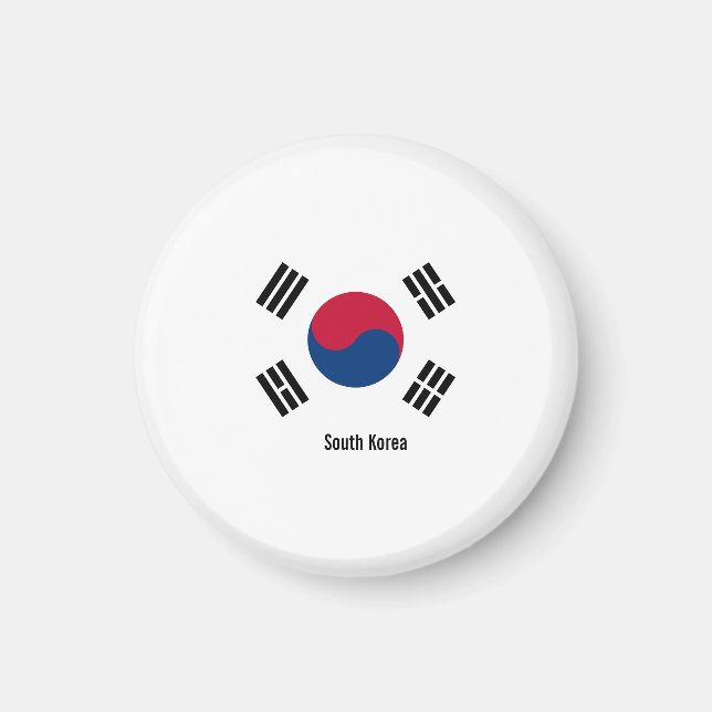 Imán Bandera de Corea del Sur (Frente)