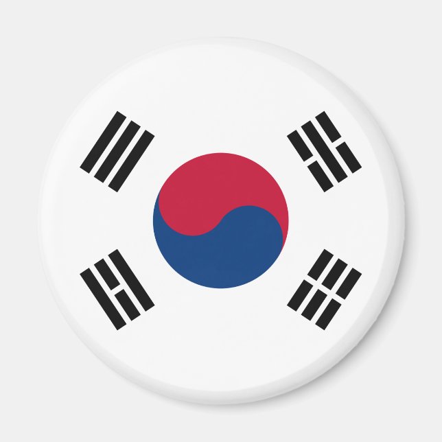 Imán Bandera de Corea del Sur (Frente)
