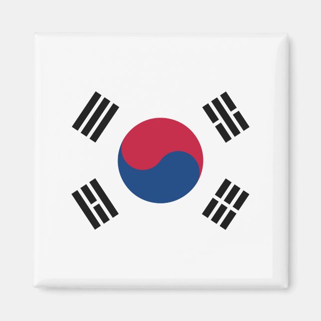 Imán Bandera de Corea del Sur (Frente)