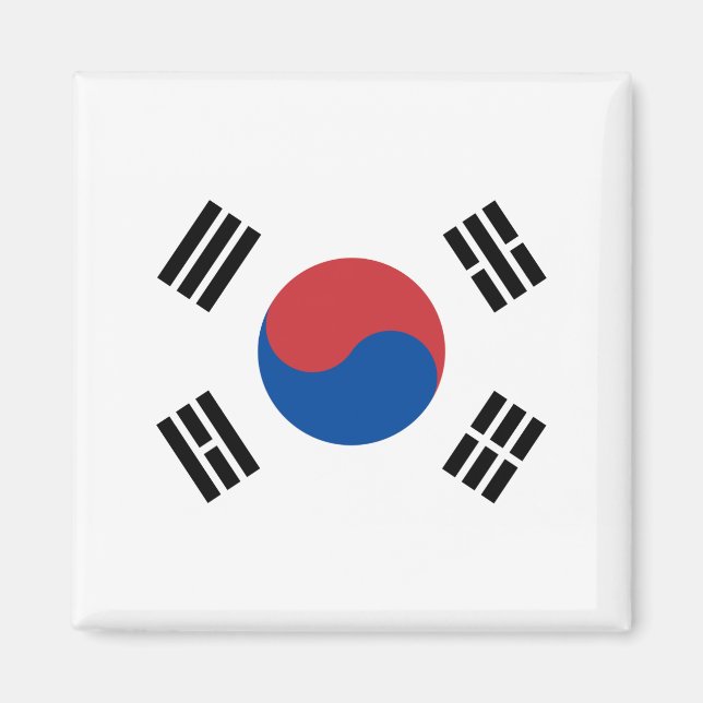 Imán Bandera de Corea del Sur (Frente)