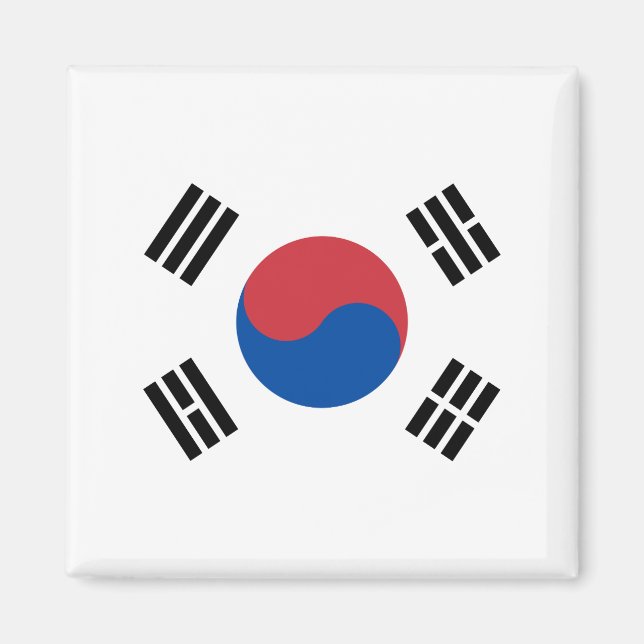Imán Bandera de Corea del Sur (ROK) (Frente)