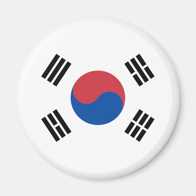 Imán Bandera de Corea del Sur (ROK) (Frente)