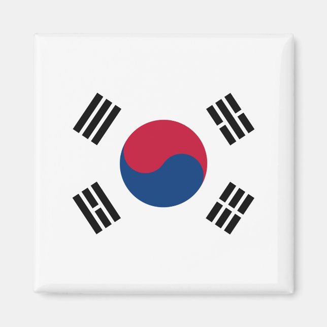 Imán Bandera de Corea del Sur (surcoreana) (Frente)
