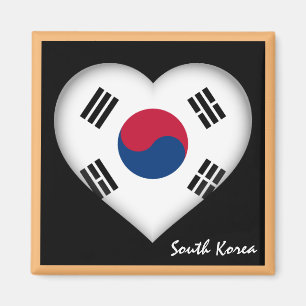 Imán Bandera de Corea del Sur y vacaciones/deportes cor