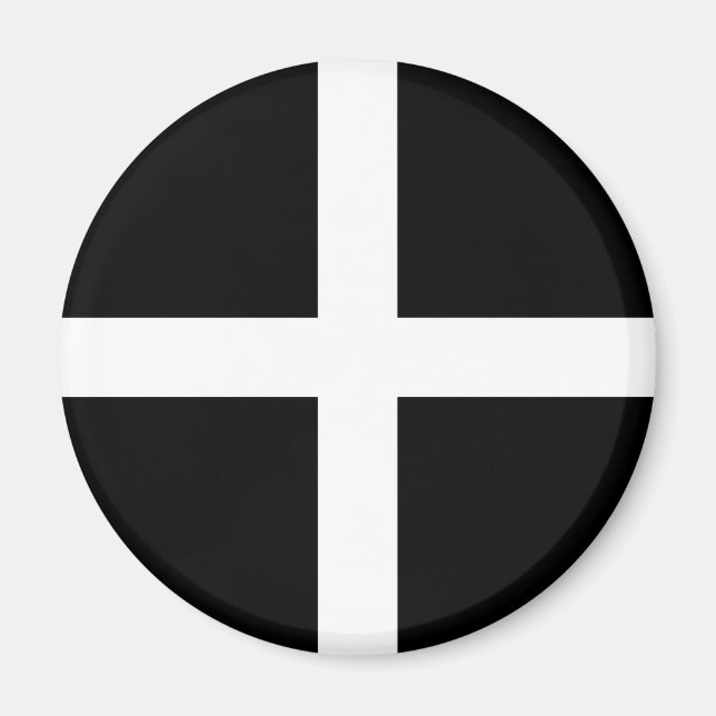 Imán Bandera de Cornualles (Cornwall) (condado de Ingla (Frente)