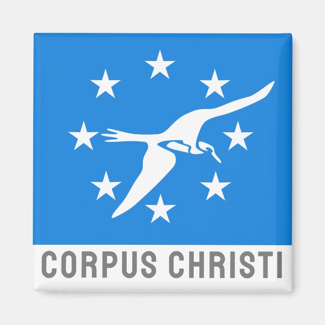 Imán Bandera de Corpus Christi, Texas (Frente)
