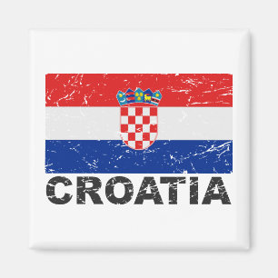 Imán Bandera de cosecha de Croacia