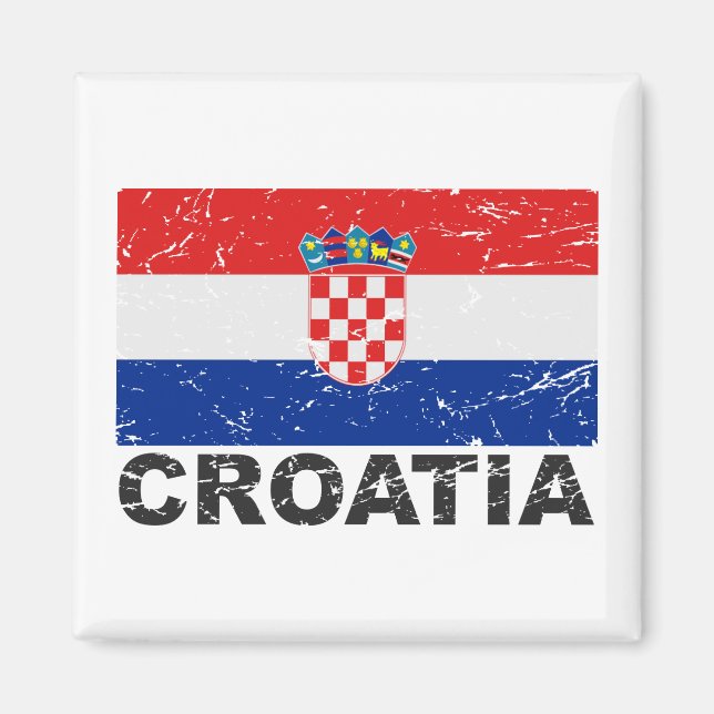 Imán Bandera de cosecha de Croacia (Frente)