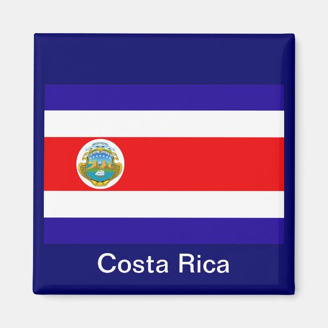 Imán Bandera de Costa Rica (Frente)