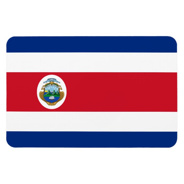 Imán Bandera de Costa Rica (Horizontal)