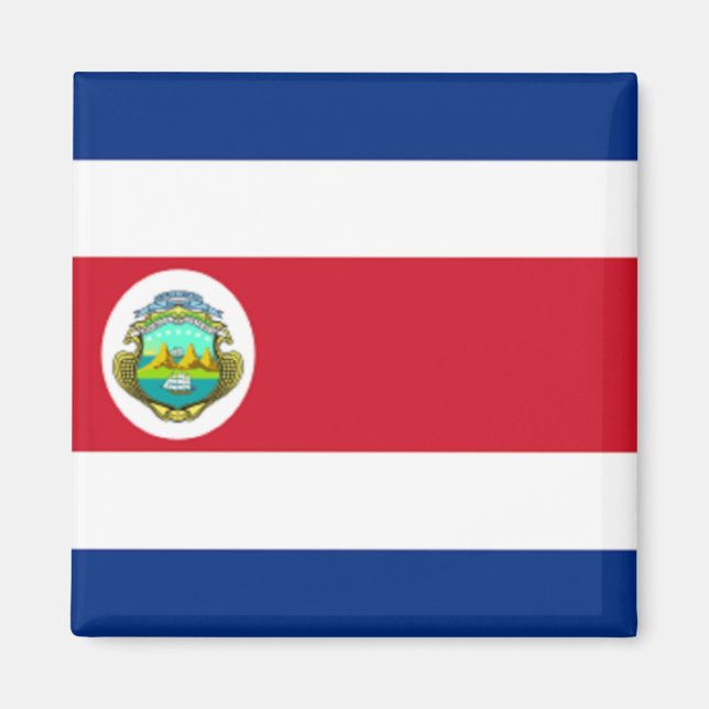Imán bandera de Costa Rica (Frente)