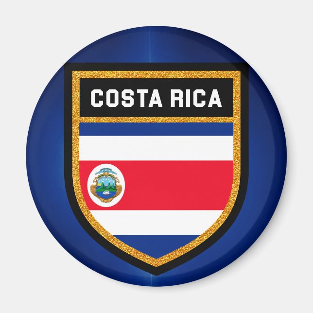 Imán Bandera de Costa Rica (Frente)