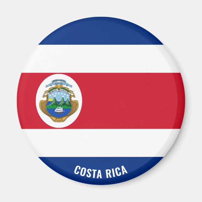 Imán Bandera de Costa Rica cautiva patriótico (Frente)