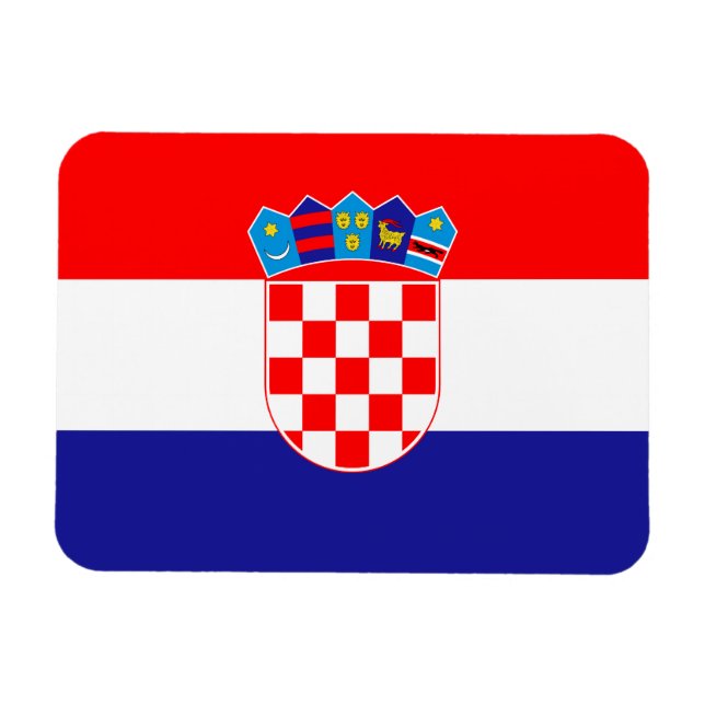 Imán Bandera de Croacia (Horizontal)