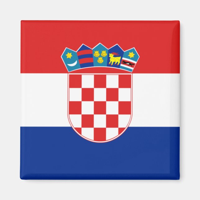 Imán Bandera de Croacia HR Hrvatska (Frente)