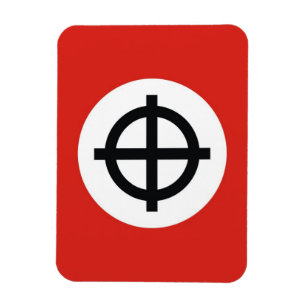 Imán bandera de cruz celta