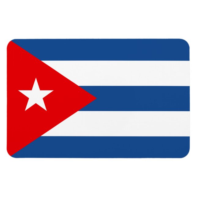 Imán Bandera de Cuba (Horizontal)