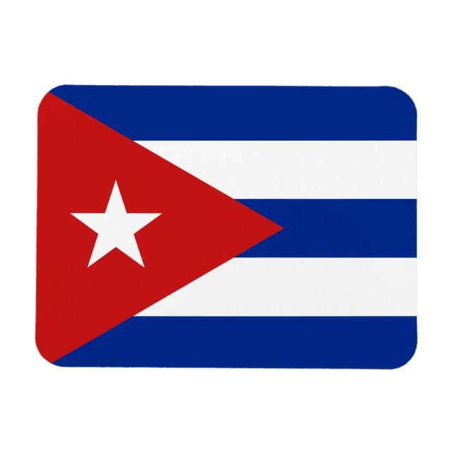 Imán Bandera de Cuba (Horizontal)