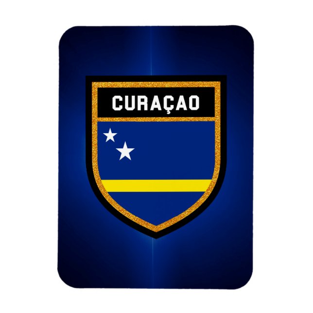 Imán Bandera de Curazao (Vertical)