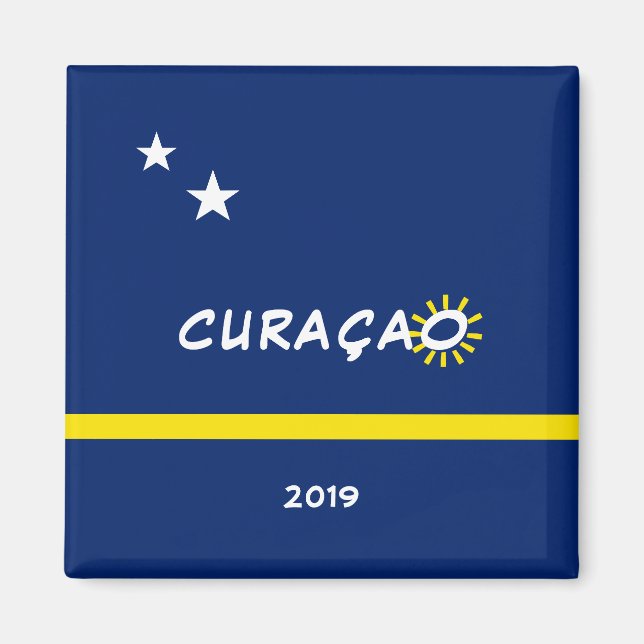 Imán Bandera de Curazao (Frente)