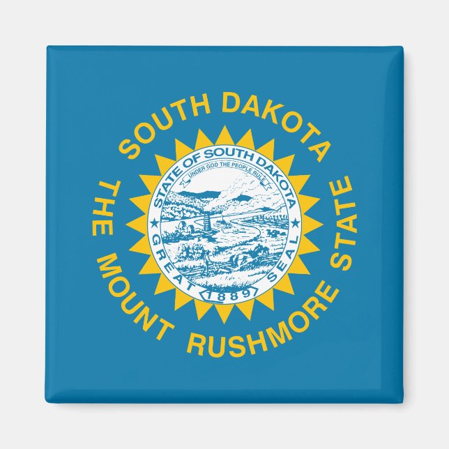 Imán Bandera de Dakota del Sur (Frente)
