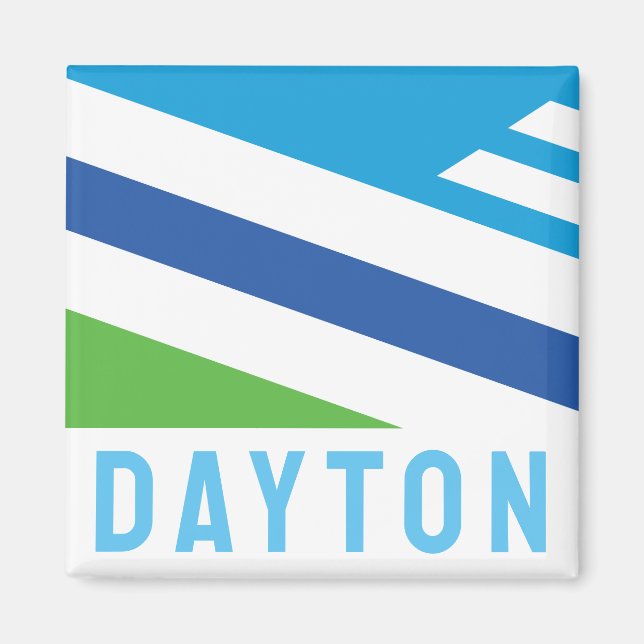 Imán Bandera de Dayton, Ohio (2021) (Frente)